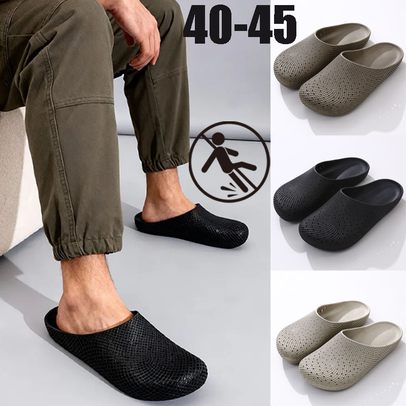 Kids Outdoor Shoes - Men's Summer Breathable Clogs, Anti-Slip Outdoor