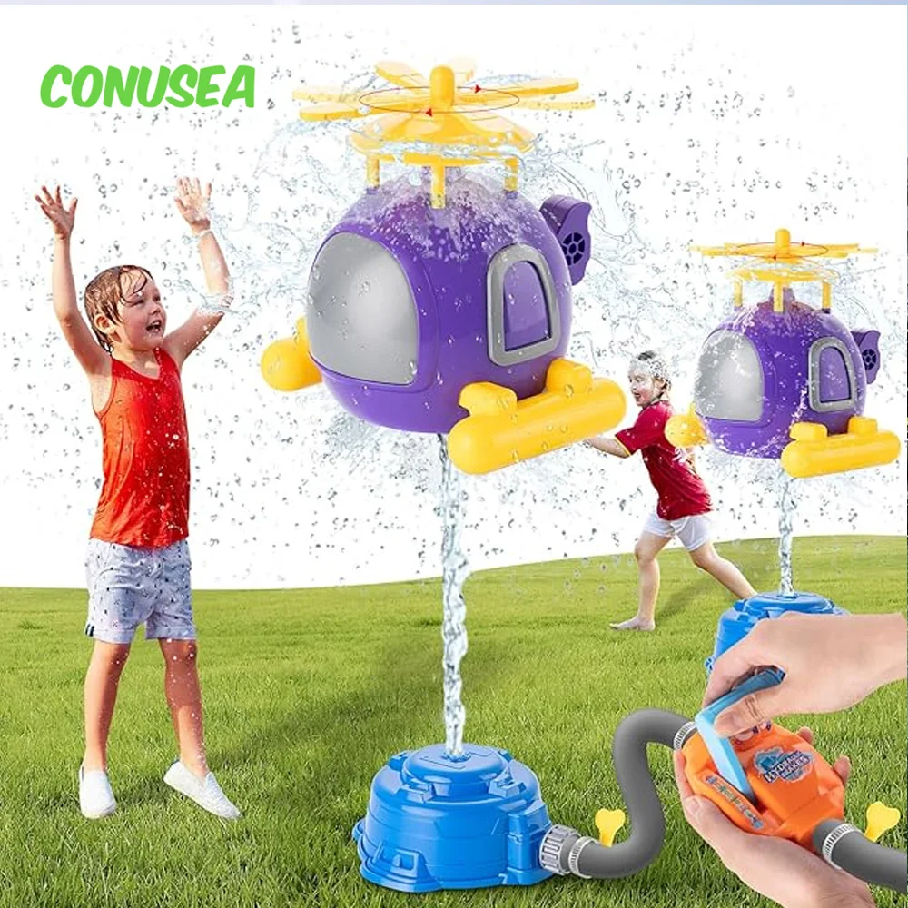 Kids Outdoor Yard Toys - Helicopter Sprinkler Water Toy Kids Outdoor