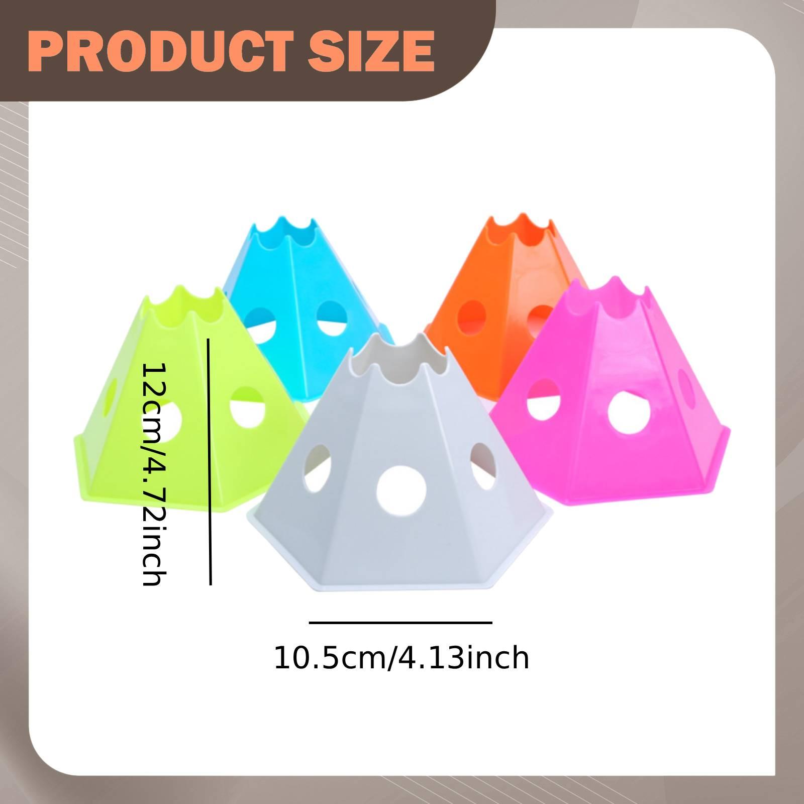 5x Soccer Cones for Training w - Kids Outdoor Obstacle Course Equipment recension och pris