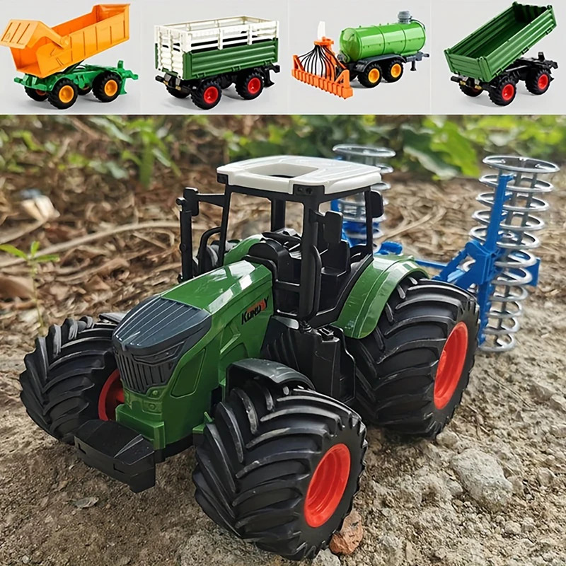 1:24 Inertial Farm Tractor wit - Kids Outdoor Kit recension och pris