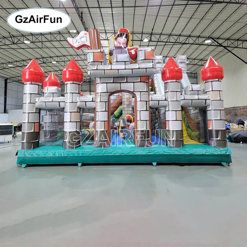 Commercial PVC Knight Castle I - Kids Outdoor Obstacle Course Equipment recension och pris