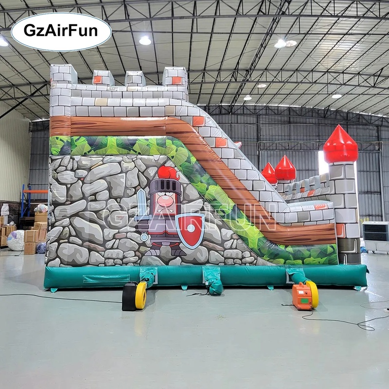 Commercial PVC Knight Castle I - Kids Outdoor Obstacle Course Equipment recension och pris