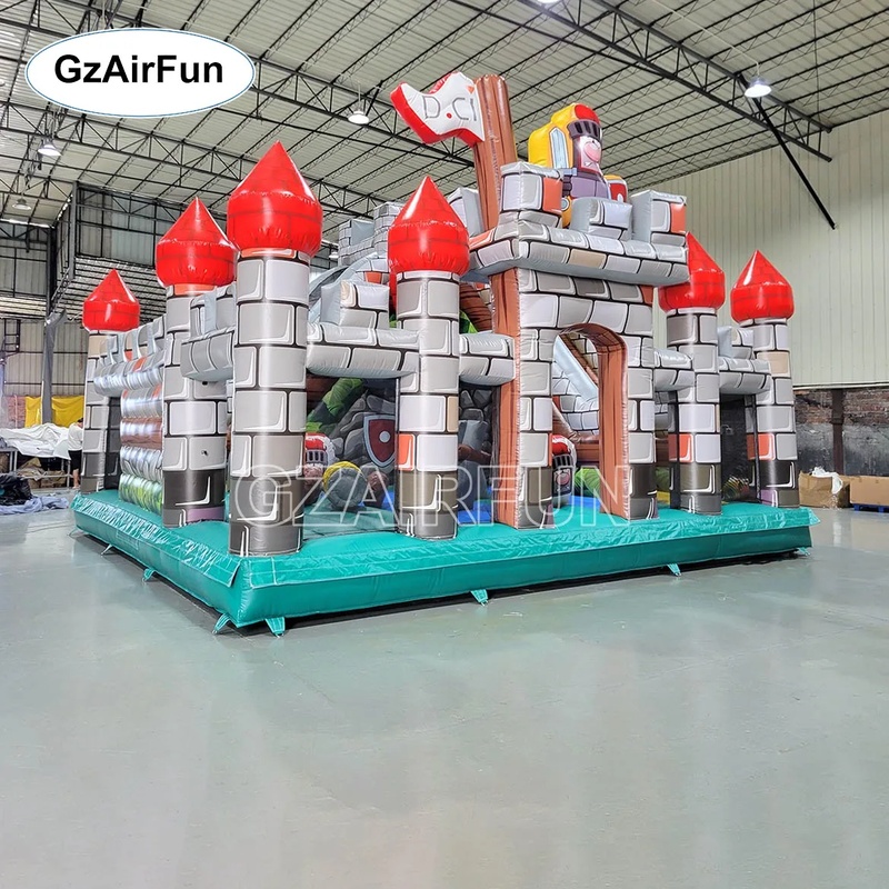 Commercial PVC Knight Castle I - Kids Outdoor Obstacle Course Equipment recension och pris