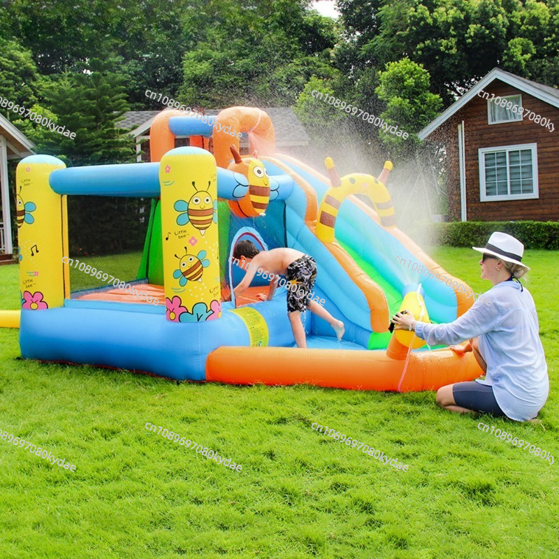 Inflatable Bounce Castle Water - Kids Indoor Outdoor Trampoline recension och pris