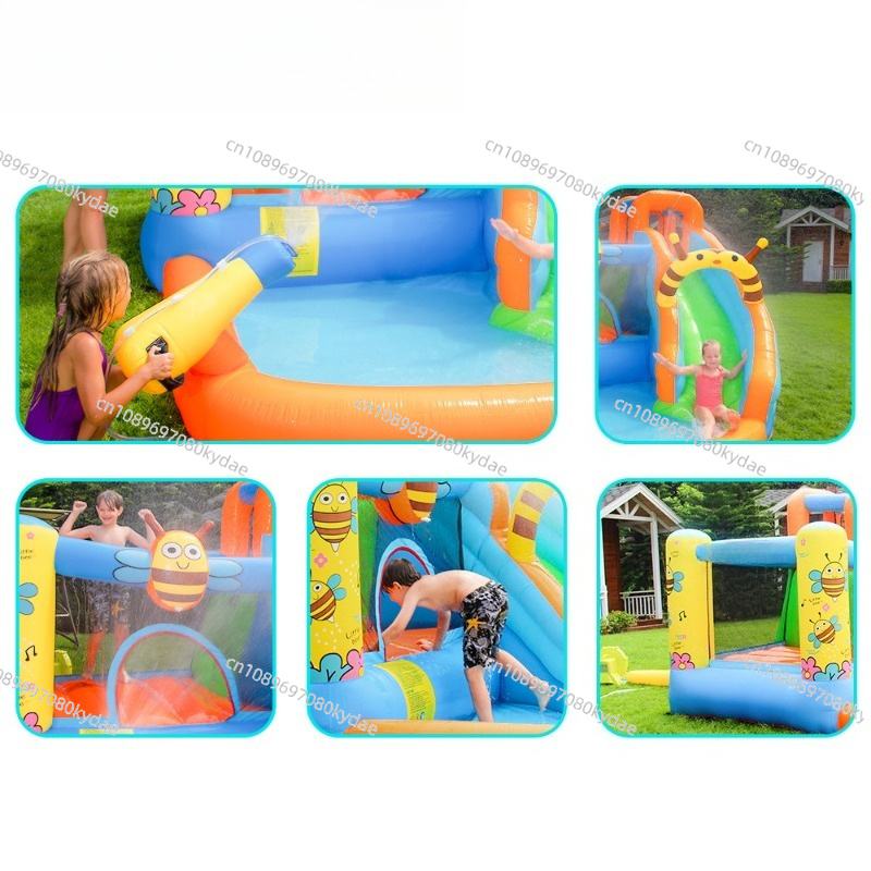 Inflatable Bounce Castle Water - Kids Indoor Outdoor Trampoline recension och pris