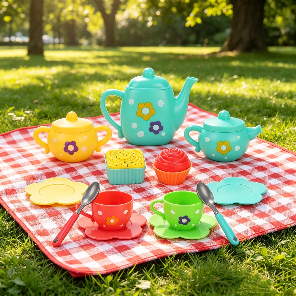 13Pcs Kids Toy Tea, Pretend Pl - Kids Outdoor Kitchen Set recension och pris