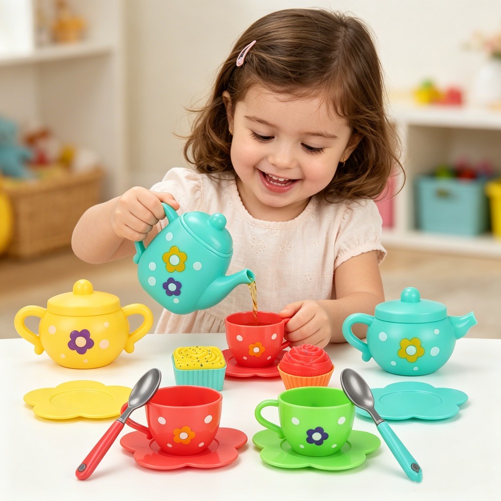 13Pcs Kids Toy Tea, Pretend Pl - Kids Outdoor Kitchen Set recension och pris
