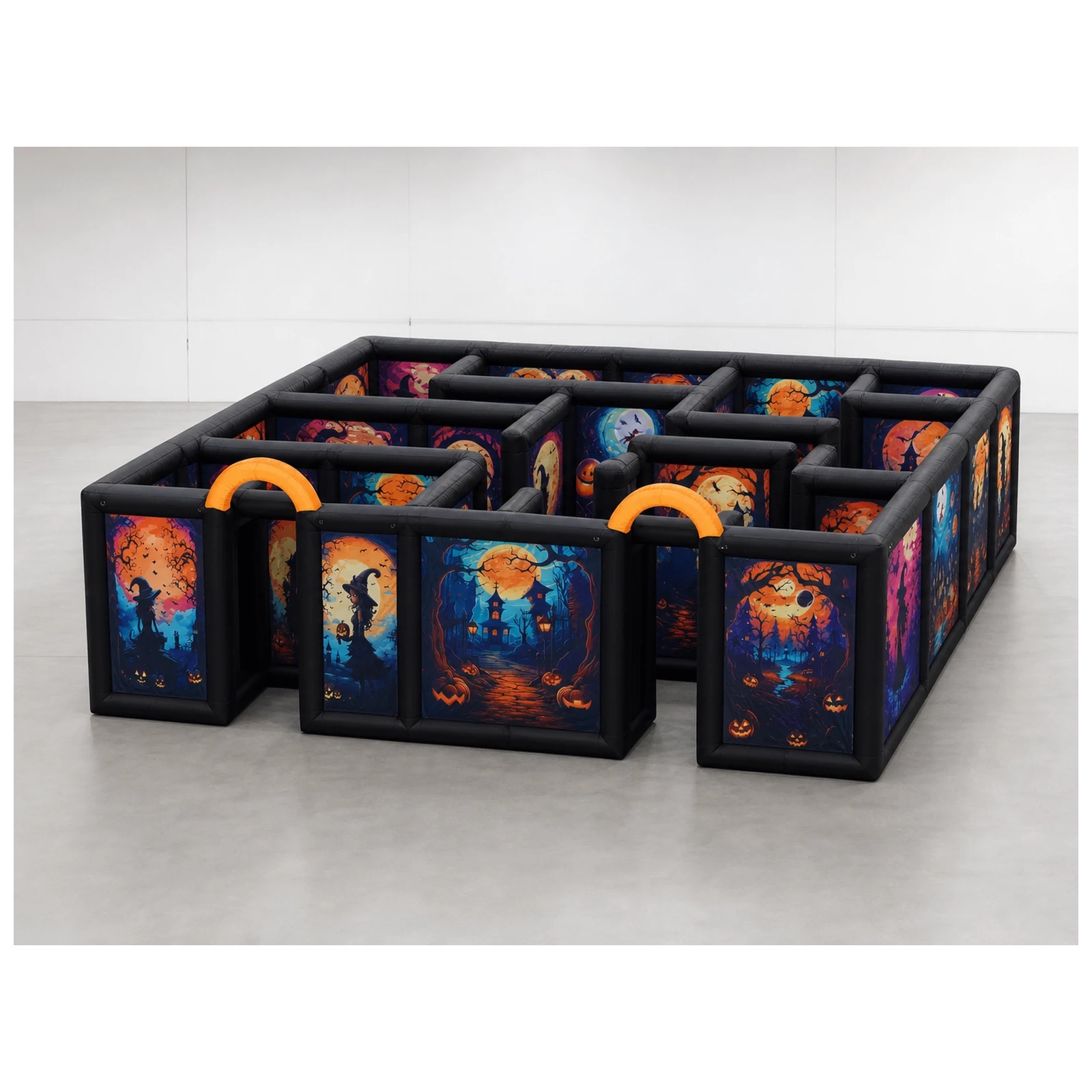 Large Dual Orange Arch Hallowe - Kids Outdoor Party Venue recension och pris