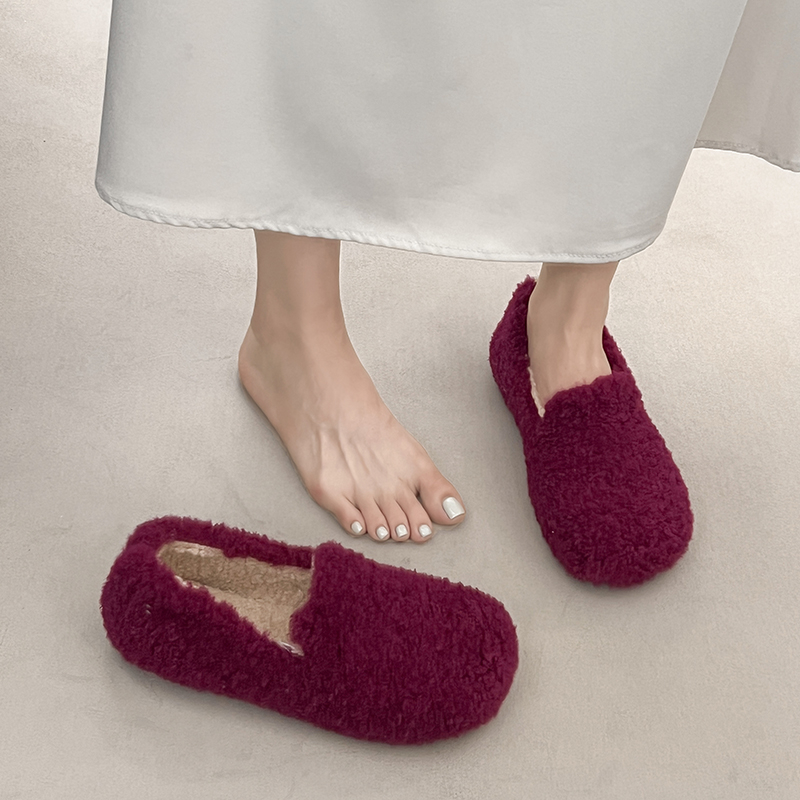 2026Women Fuzzy Warm Slip‑on S - Kids Outdoor Shoes recension och pris