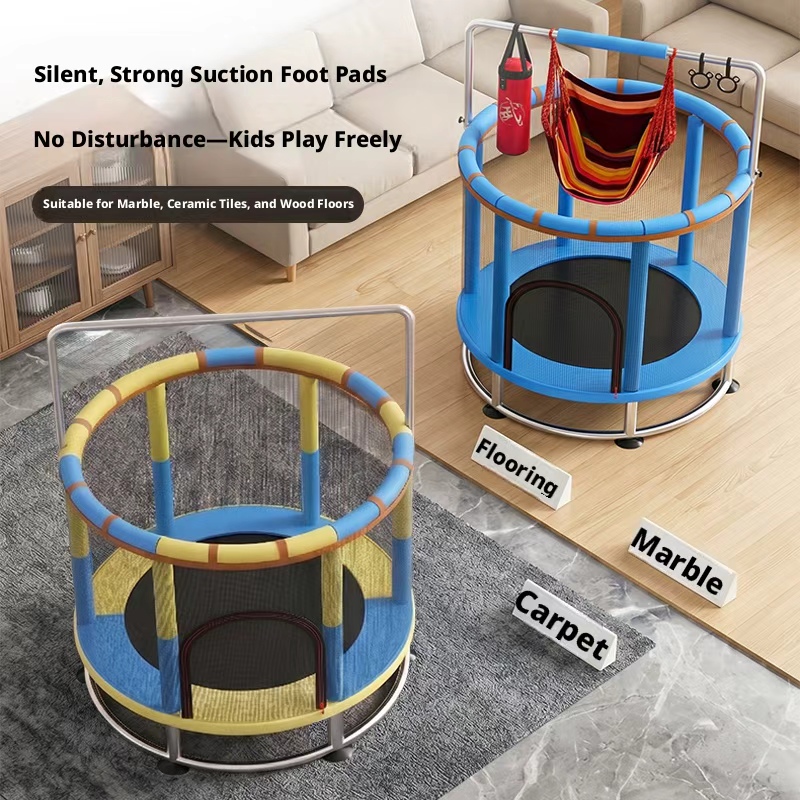 Trampoline with Protective Net - Kids Indoor Outdoor Trampoline recension och pris