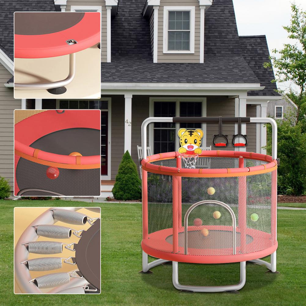 Kids Trampoline, Adjustable Ba - Kids Indoor Outdoor Trampoline recension och pris