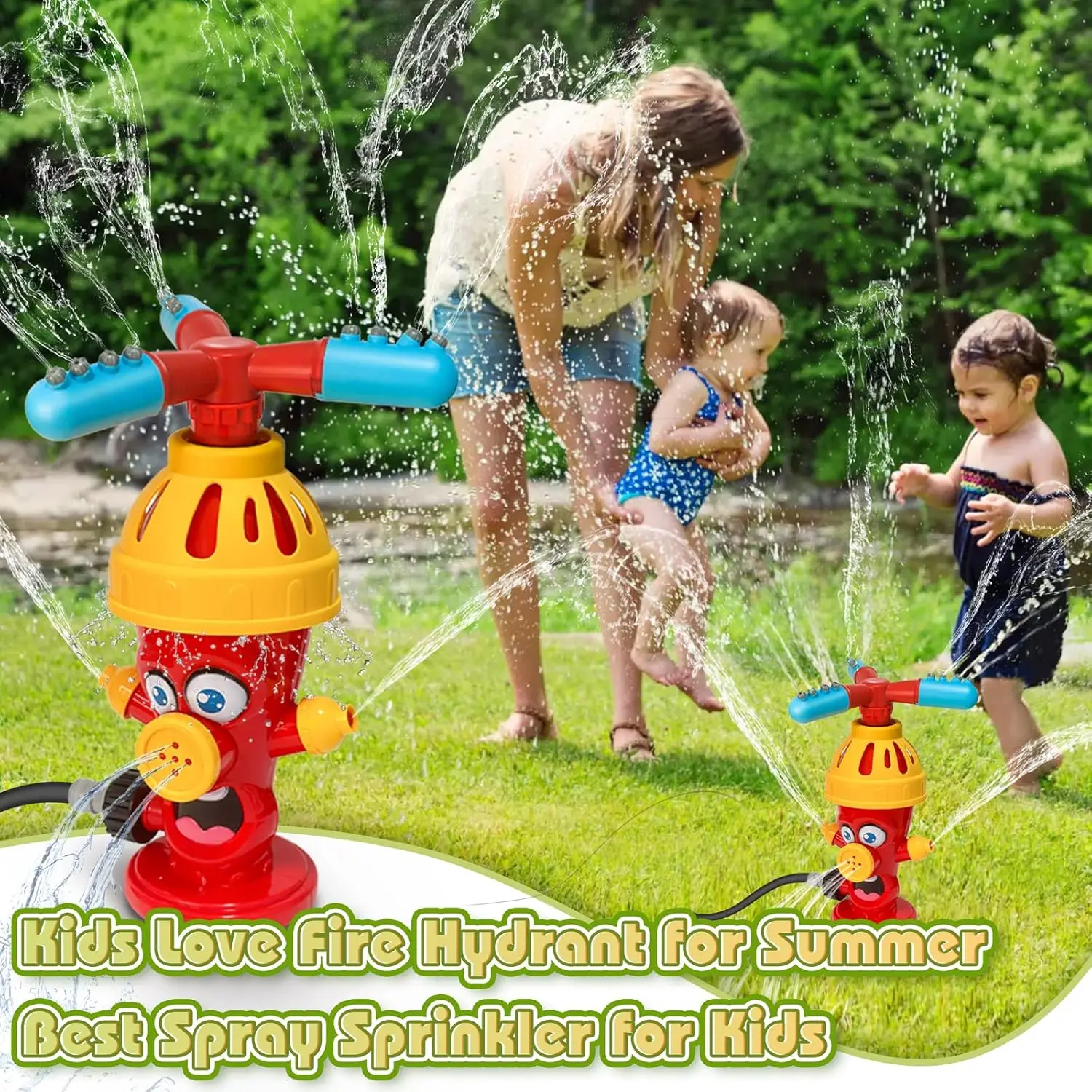Water Spray Toy Hydrant Sprink - Kids Outdoor Yard Toys recension och pris