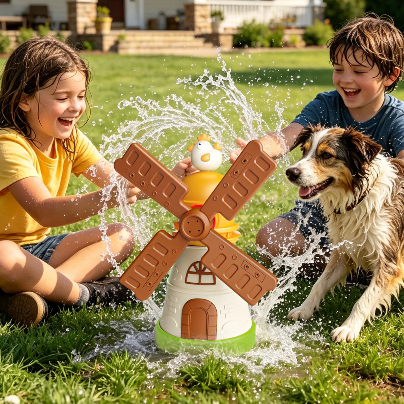 Kids Windmill Sprinkler Rotati - Kids Outdoor Yard Toys recension och pris