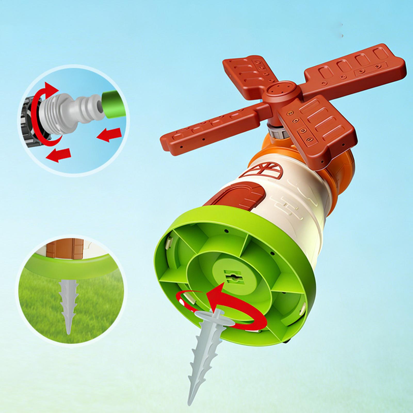 Kids Windmill Sprinkler Rotati - Kids Outdoor Yard Toys recension och pris