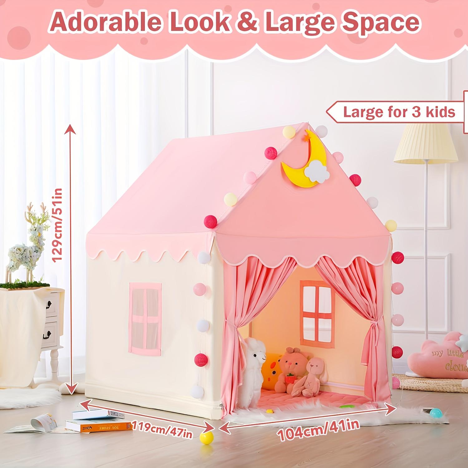Large Pink Girls & Boys Castle - Kids Outdoor Hideout recension och pris