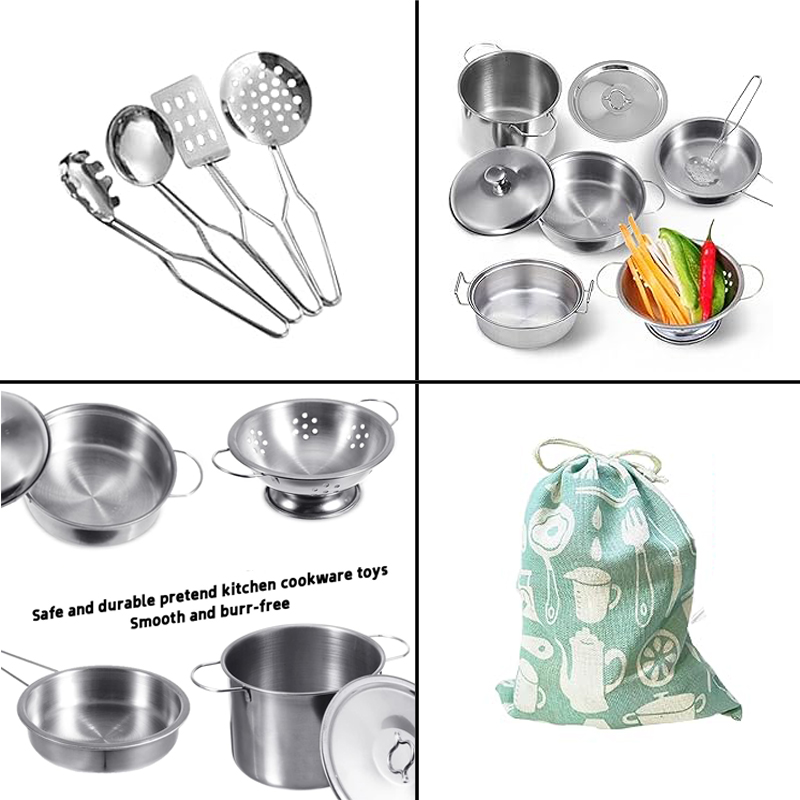MINI Stainless Steel Kitchen U - Kids Outdoor Kitchen Set recension och pris