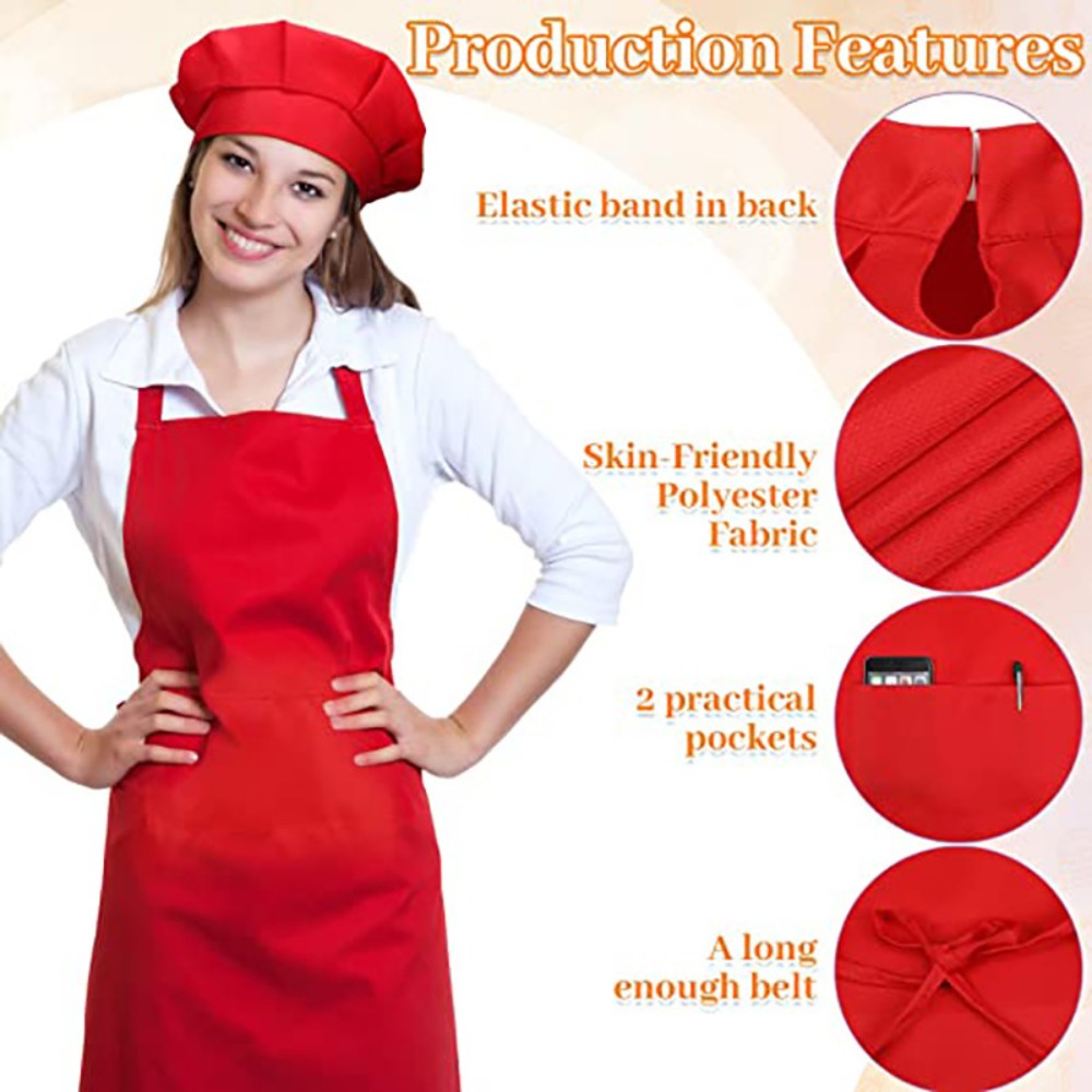 Children Chef Apron Front Pock - Kids Outdoor Kitchen Set recension och pris