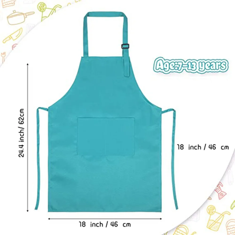 Children Chef Apron Front Pock - Kids Outdoor Kitchen Set recension och pris