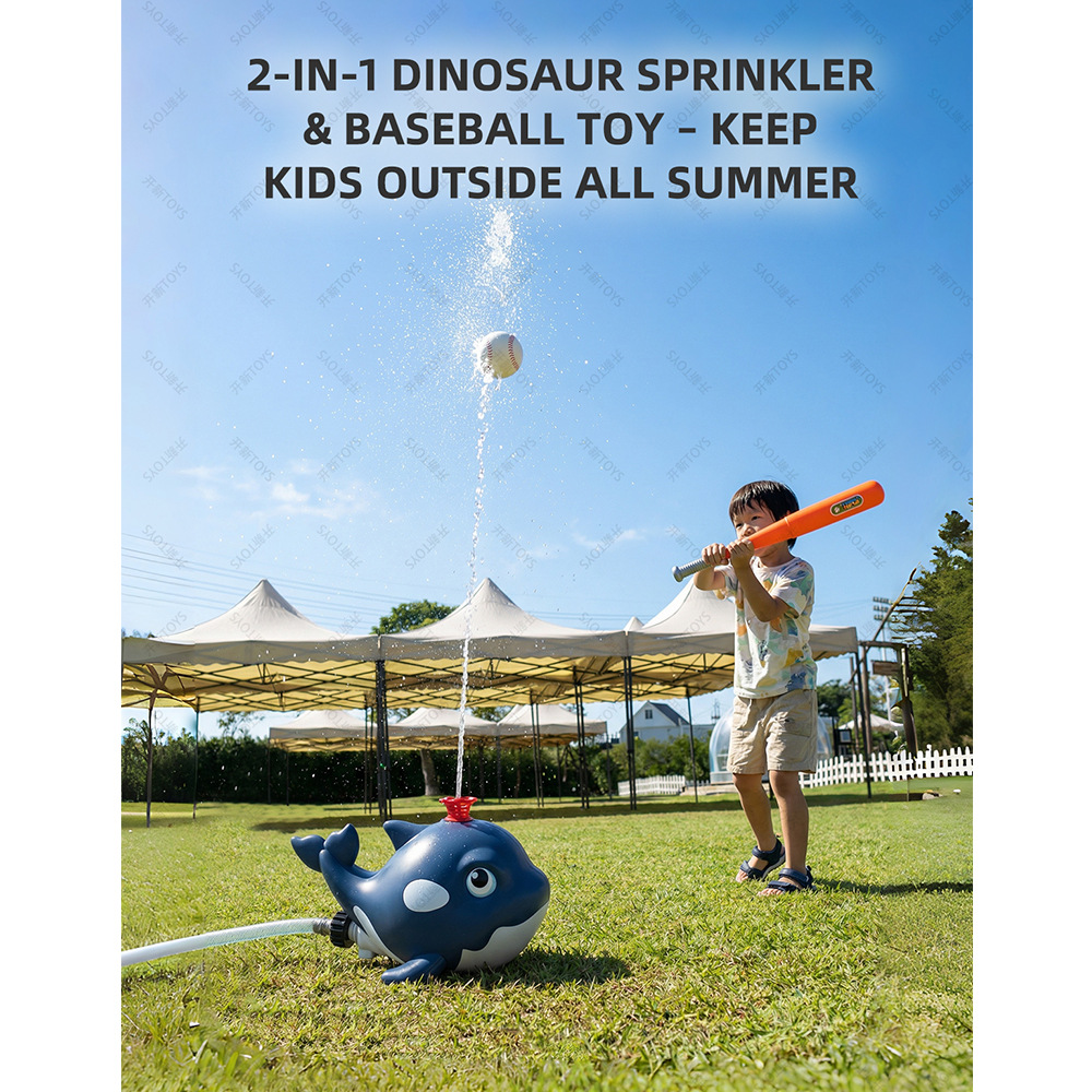 Cartoon Whale Sprinkler Outdoo - Kids Outdoor Yard Toys recension och pris
