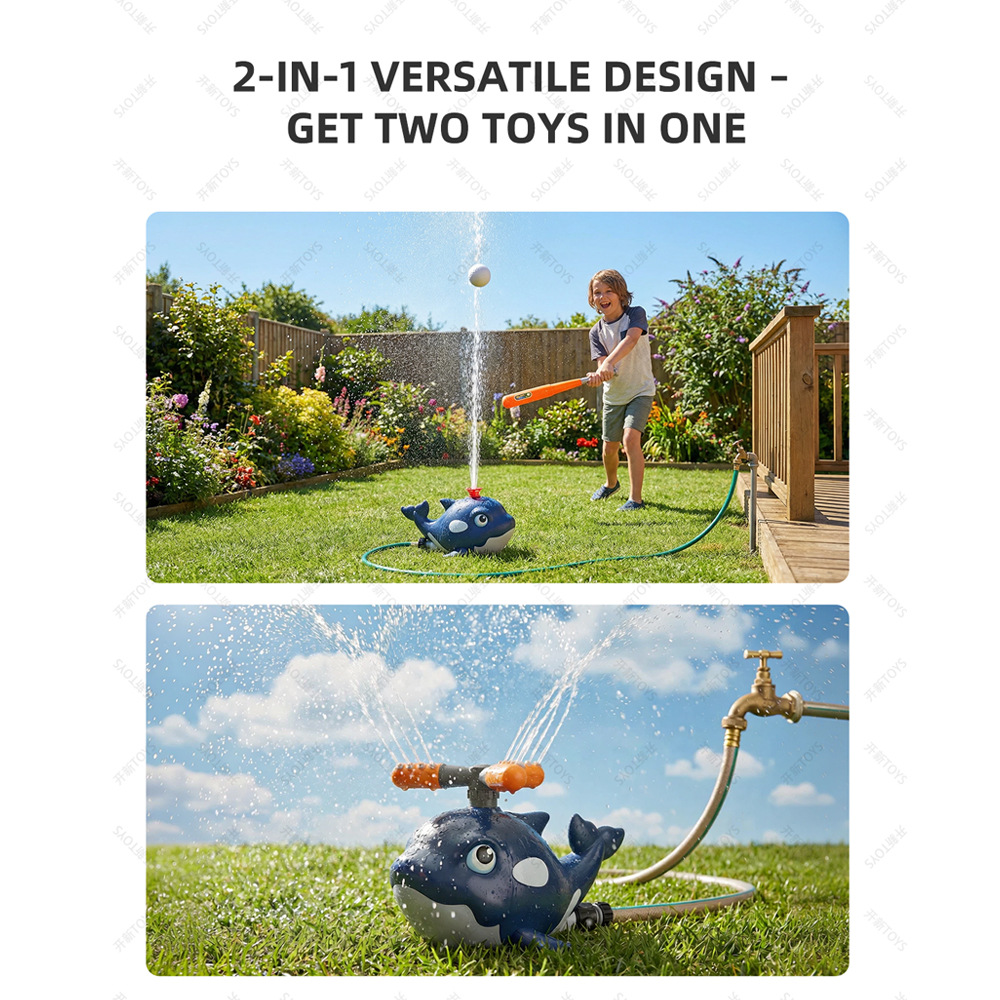 Cartoon Whale Sprinkler Outdoo - Kids Outdoor Yard Toys recension och pris