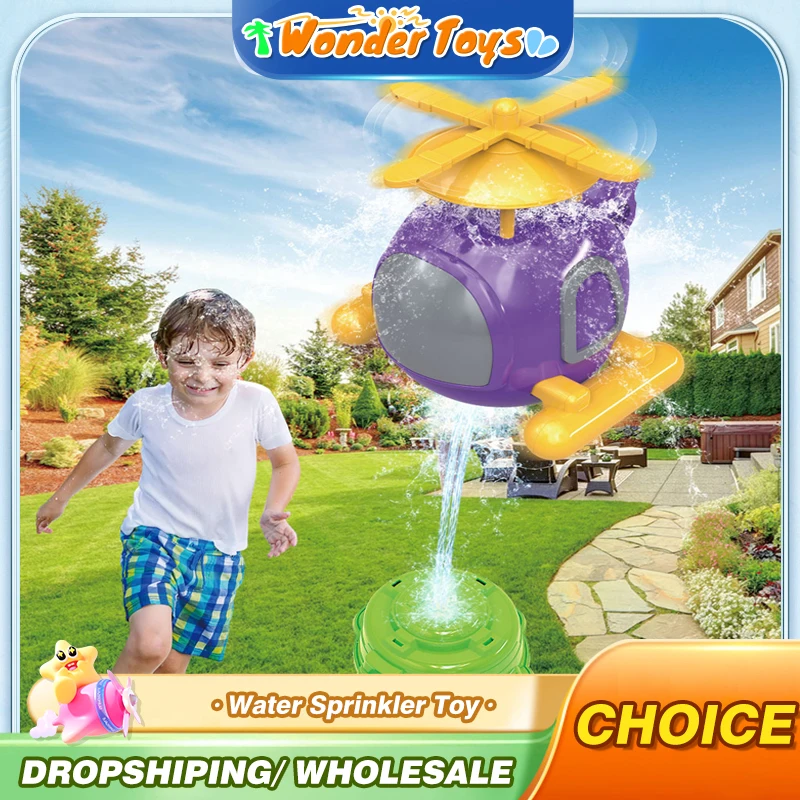 Helicopter Sprinkler Water Toy - Kids Outdoor Yard Toys recension och pris